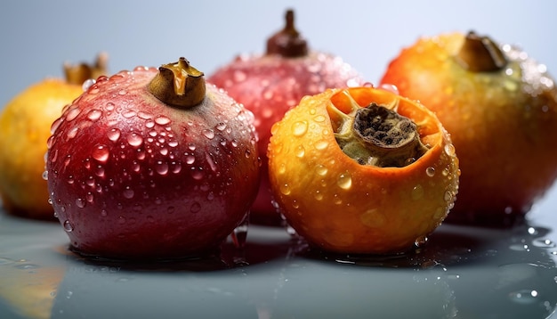 Une séance photo de fruits en gros plan Concept de fruits très détaillé et de qualité HD