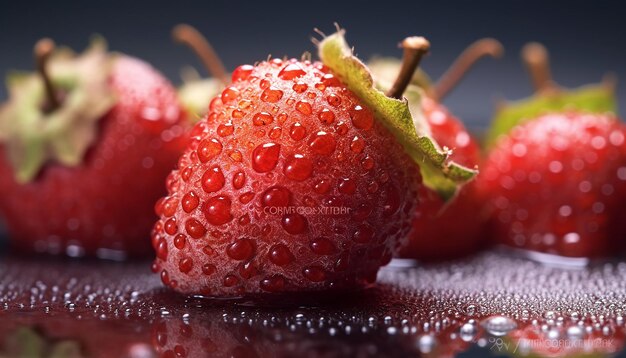 Une séance photo de fruits en gros plan très détaillée et de qualité hd Concept de fruits