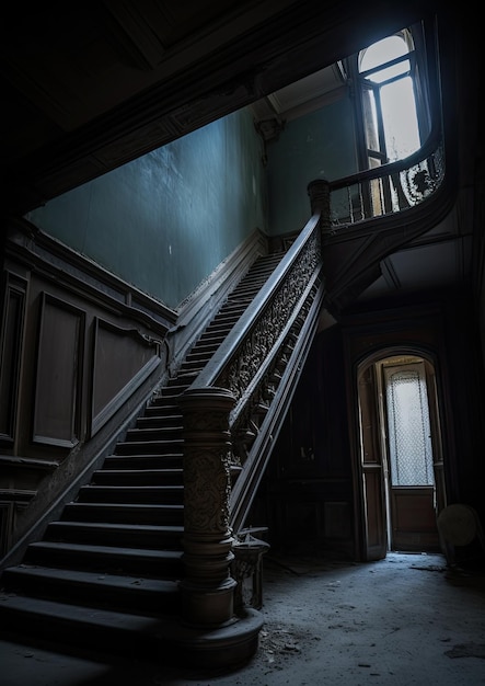 Séance photo gothique d'asile abandonné d'Halloween