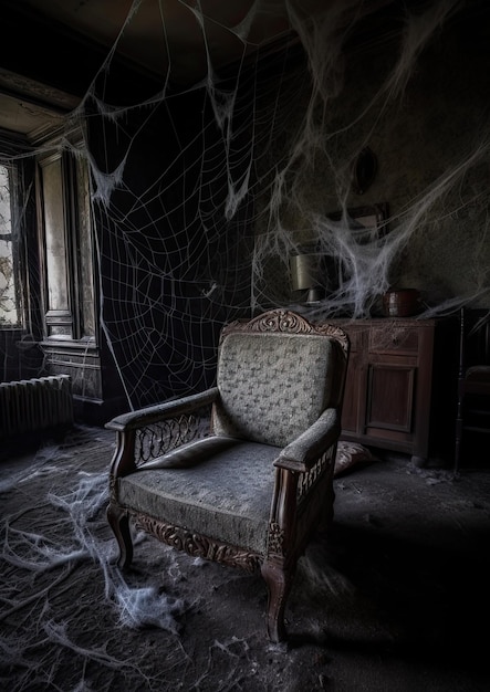 Séance photo gothique d'asile abandonné d'Halloween