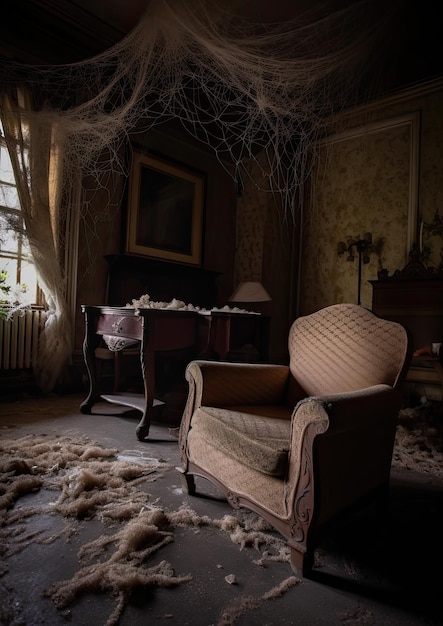 Séance photo gothique d'asile abandonné d'Halloween