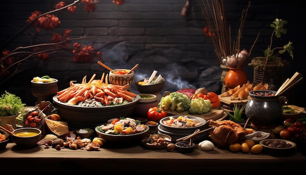 Séance photo de publicité gastronomique pour le festival Chuseok Photographie commerciale