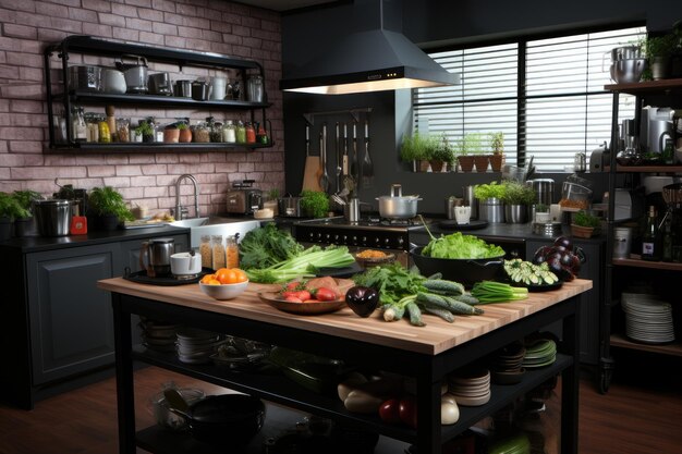 séance photo en studio dans la cuisine, publicité professionnelle, photographie culinaire