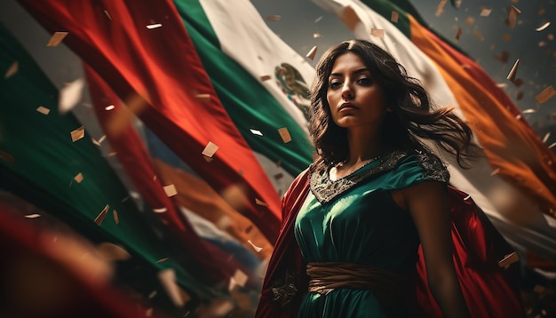 Séance de photographie du jour de l'indépendance du Mexique Photographie de portrait