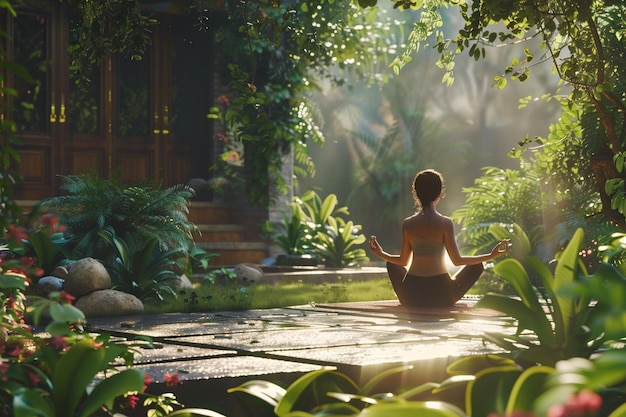 Des séances de yoga matinales paisibles dans des jardins tranquilles