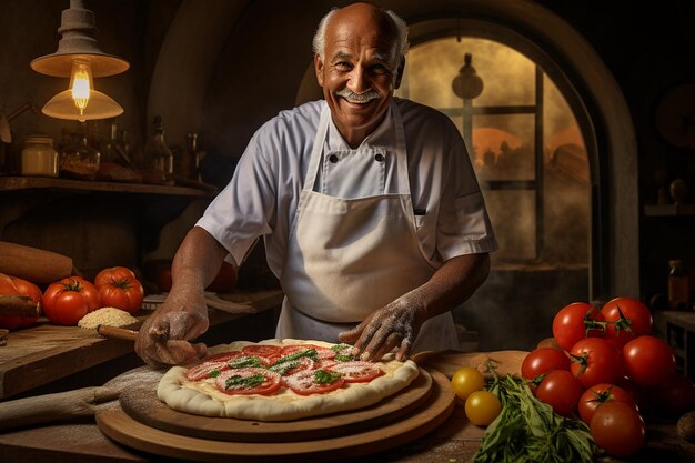 Photo les secrets de la perfection de la pizza sarde