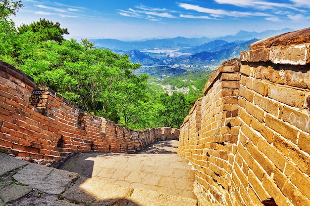 Section Grande Muraille de Chine Banlieue Mitianyu de Pékin