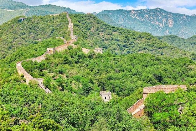 Section Grande Muraille de Chine Banlieue Mitianyu de Pékin
