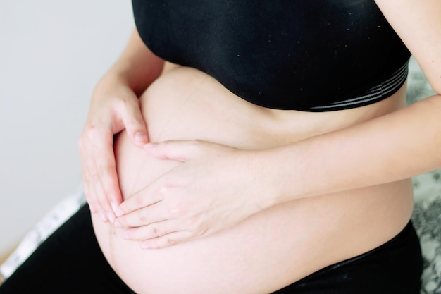 Section médiane d'une femme enceinte