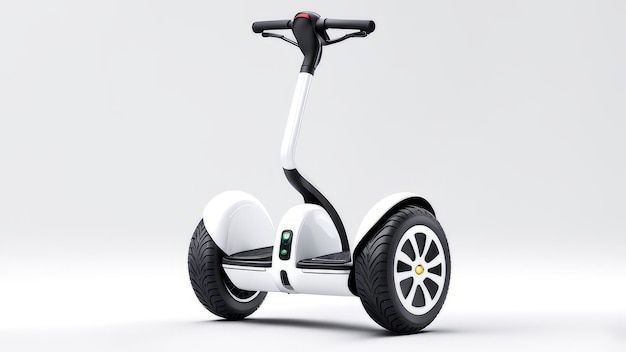 Photo segway sur un fond blanc isolé