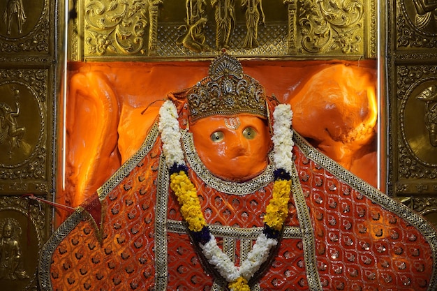 Photo seigneur hanuman dieu dans le temple hindou