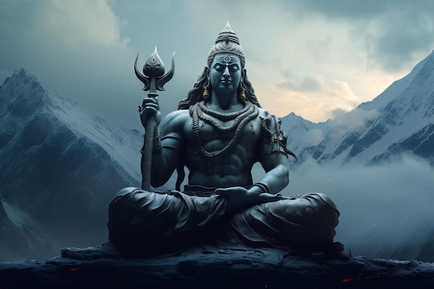 Le Seigneur Shiva méditatif