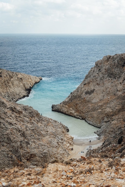 Seitan Limania Agiou Stefanou beach en Crète Grèce