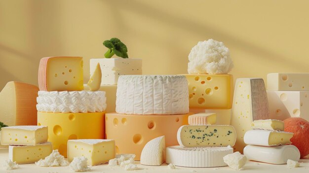 Une sélection de fromages artisanaux soigneusement fabriqués par des fermes laitières voisines