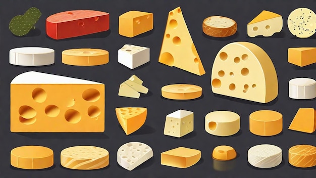 Photo sélection de fromages irrésistible
