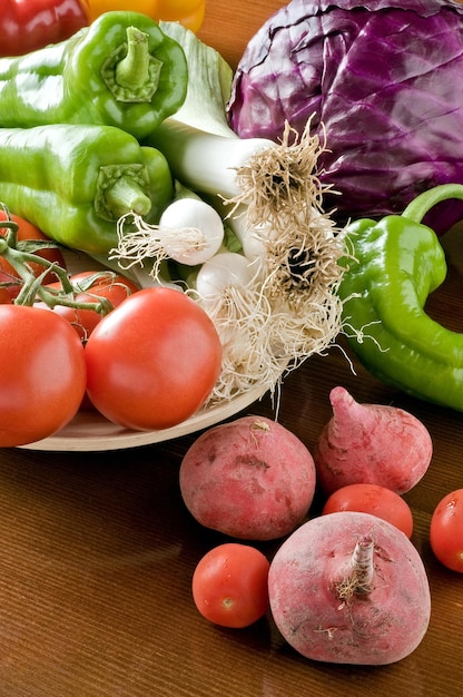 Une sélection de légumes frais bio