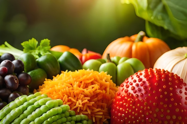 Une sélection de légumes, y compris des carottes, des courgettes, du céleri et de la citrouille.