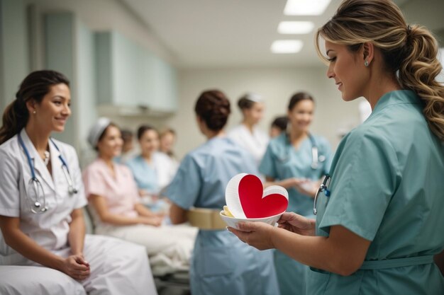 Semaine nationale des infirmières remerciez les infirmières médicales et les soins de santé en l'honneur des médecins