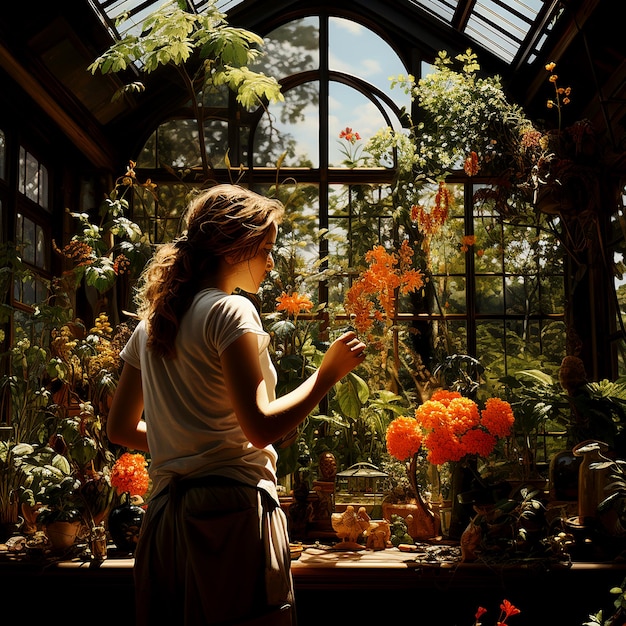 Semer la sérénité Le jardinier plante des graines