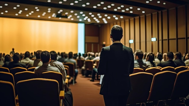 Séminaire de formation d'affaires Évènement la félicitation du succès de l'organisation Performance de développement d'entreprise Génératif Ai