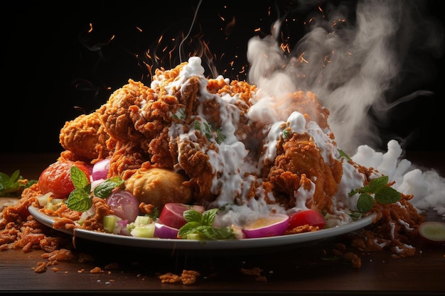 La sensation du poulet à l'explosion de saveur