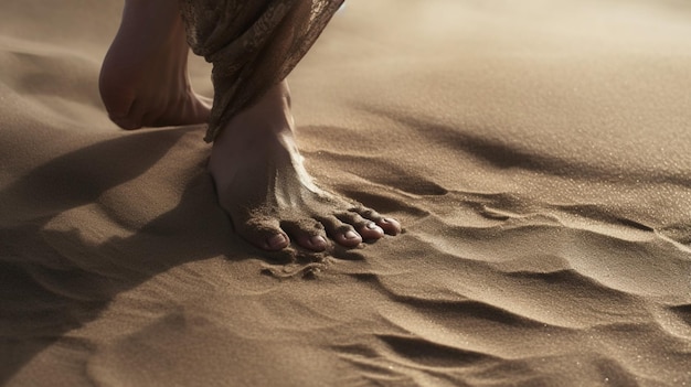 La sensation de sable entre vos orteils