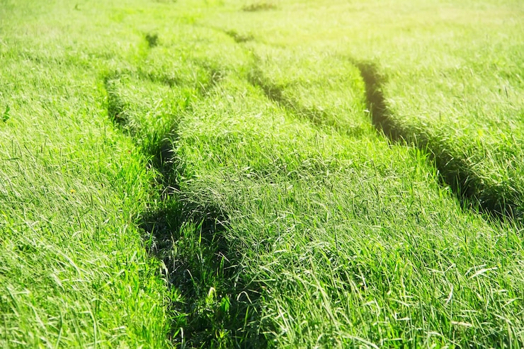 Photo sentier dans un champ d'été. fond naturel