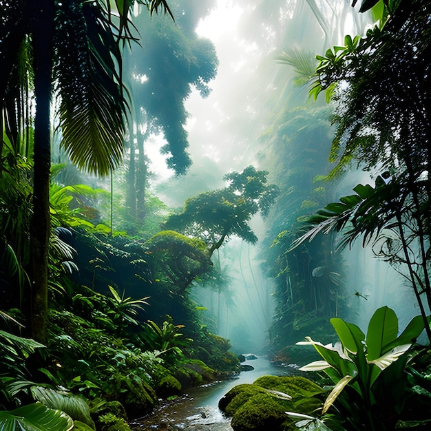 sentier dans la forêt colombienne