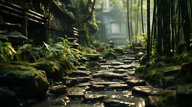 Un sentier dans une forêt