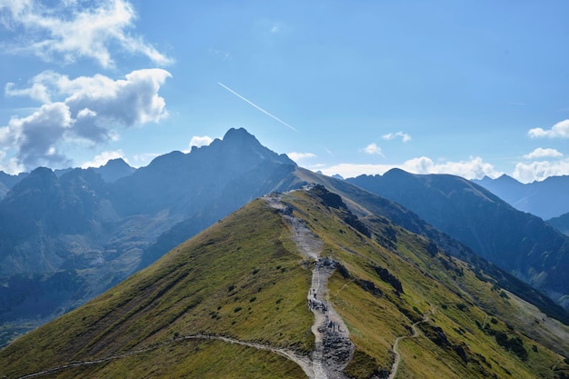 Photo un sentier de montagne dans les alpes suisses