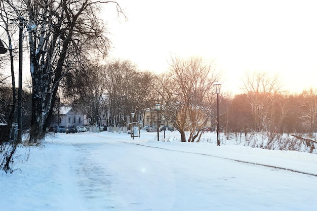 Sentier de la ville hiver