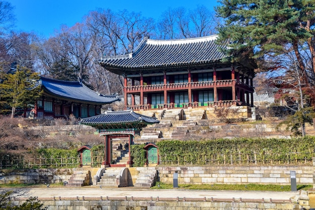 SeoulSouth Korea 1122020 Juhamnu PavilionSecret Garden of the Changdeokgung Palace Seoul Corée du Sud