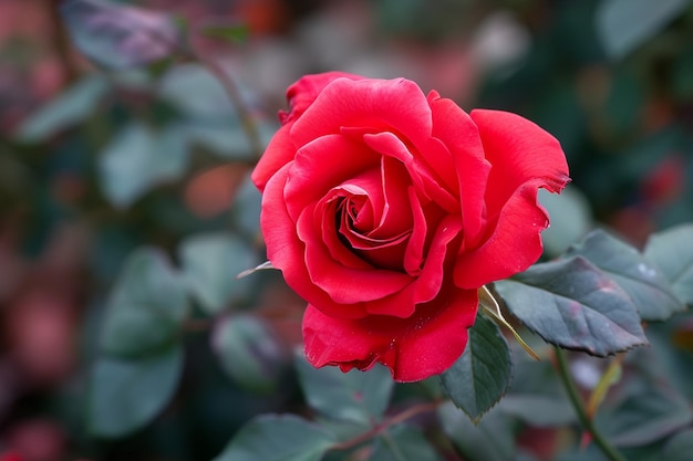 La sérénade de soie écarlate photo de la rose