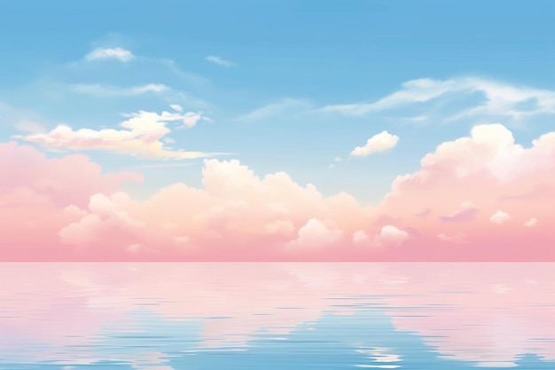 Serene Sky Blue Cute papier peint pour les jours de paix