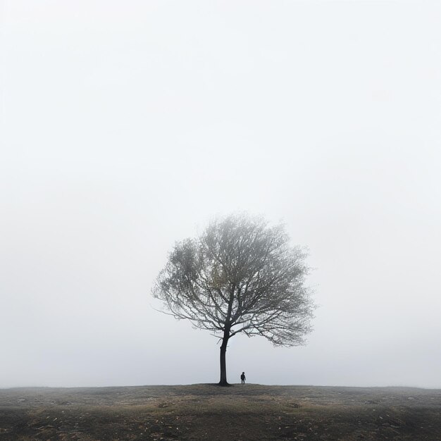 Serenité couverte de nuages Beauté minimaliste