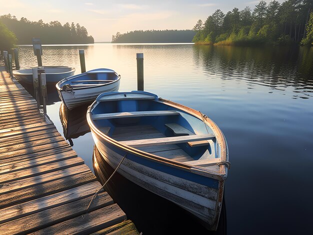 La sérénité d'été sur le lac