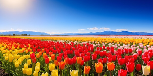 La sérénité de la tulipe Une scène florale captivante pour les créations artistiques