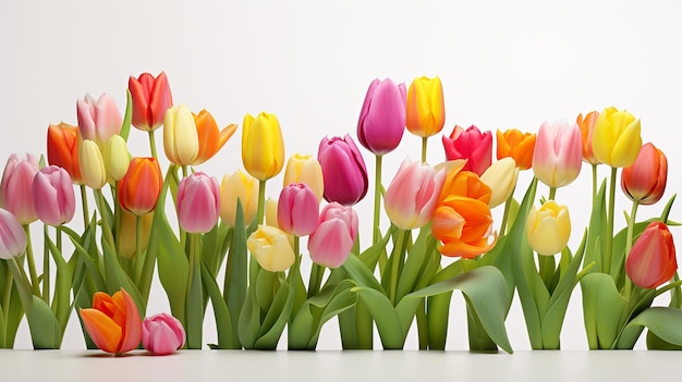 Sérénité des tulipes printanières