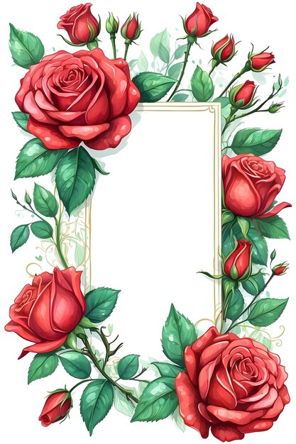 Série d'aquarelles de roses Collection d'acquarelles de rose Set d'acarelles florales Série de peintures de roses Wat