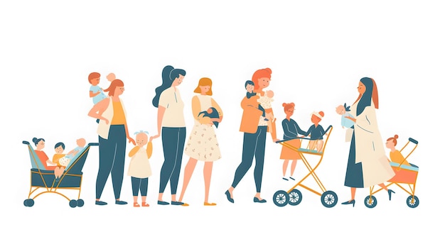 une série d'illustrations pour le livre pour enfants par personne