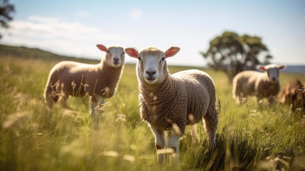 Une série d'images montrant des animaux errant librement dans différents pâturages grâce à un