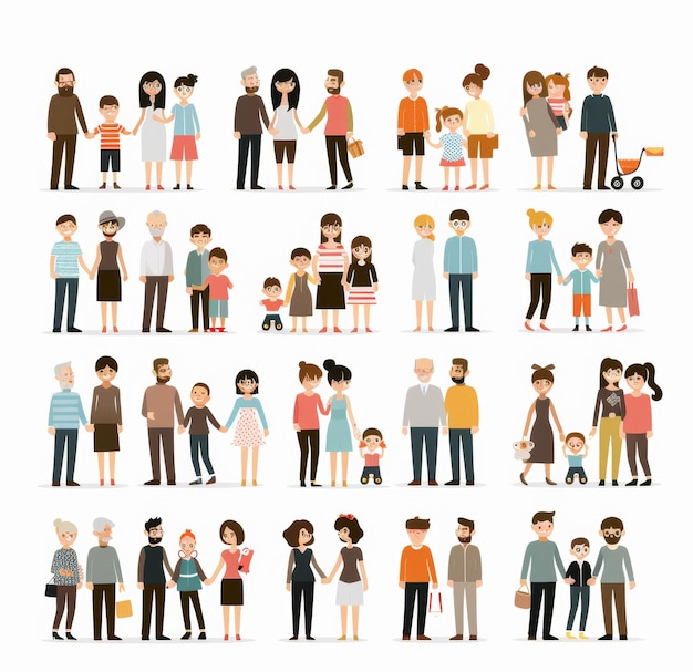 une série de personnes des États-Unis d'Amérique