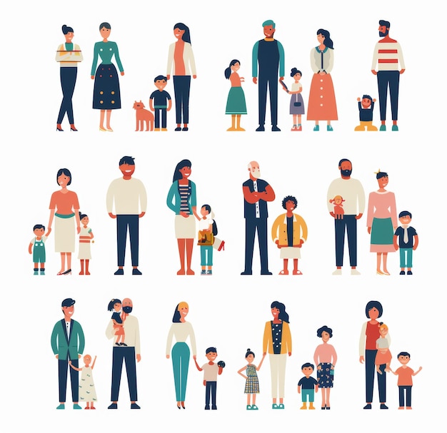 une série de personnes des États-Unis d'Amérique