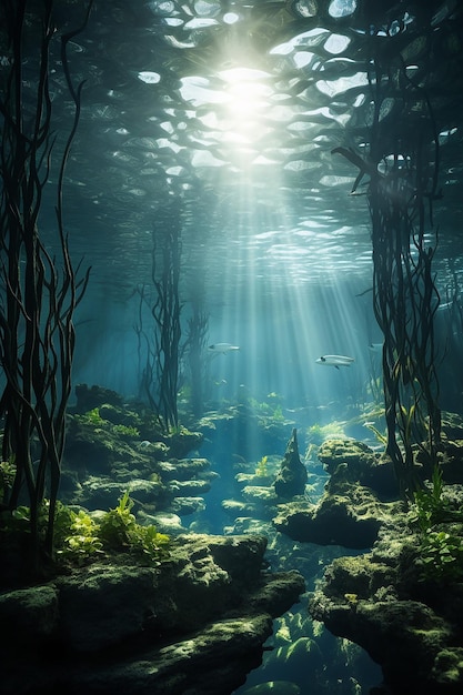 série de photos documentant la vie dans un écosystème de mangroves