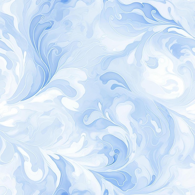 Une série de vagues en blanc et bleu.