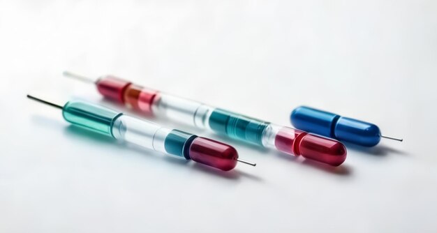 Photo seringues de vaccin prêtes à être administrées
