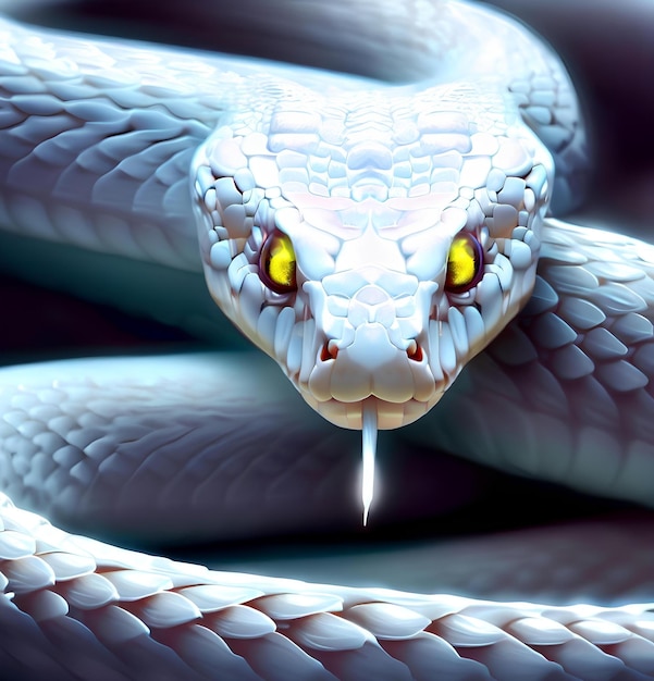 Le serpent blanc de la tempête blanche