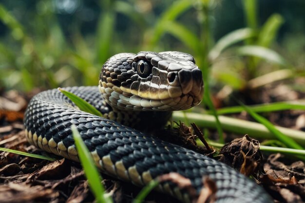 Le serpent dans la nature sauvage