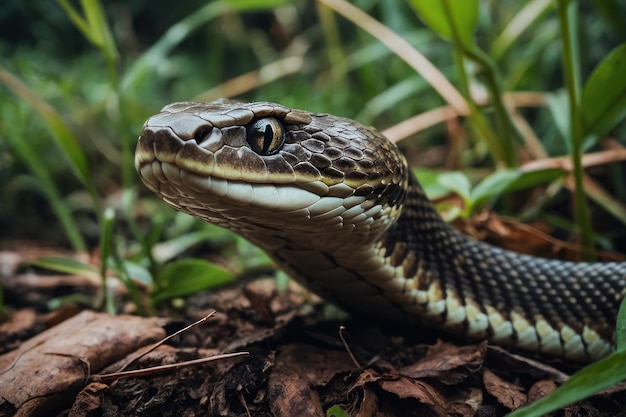 Le serpent dans la nature sauvage