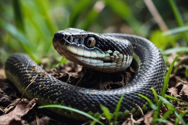 Le serpent dans la nature sauvage